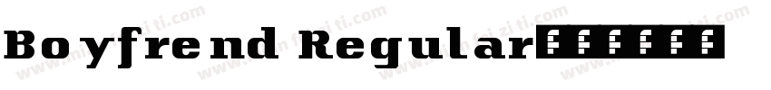 Boyfrend Regular字体转换